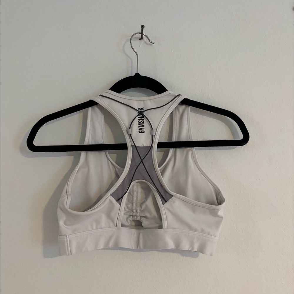 Gymshark Light Gray Racerback Sports Bra